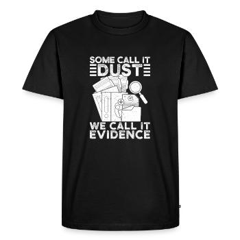 Analyste médico-légal Appelez-le Evidence Squad Crime Lab - T-shirt Premium bio Homme - noir - Devant - Nico (187cm)
