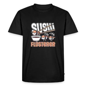 Sushi Lover Sushi Whisperer Design - Men's Premium Organic T-Shirt - black - Front - Nico (187cm)