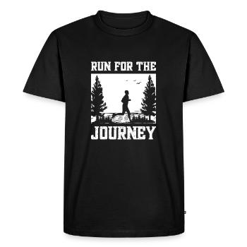 Marathon Profitez du voyage Running Gift - T-shirt Premium bio Homme - noir - Devant - Nico (187cm)