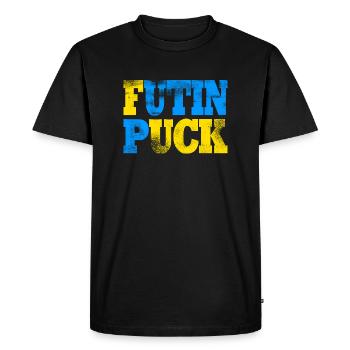 Puck Futin - T-shirt Premium bio Homme - noir - Devant - Nico (187cm)