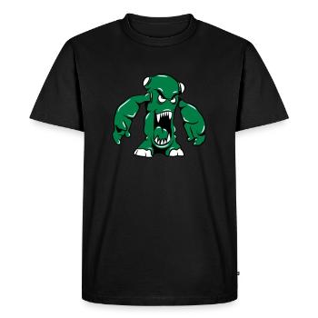 Monster fun funny - Men's Premium Organic T-Shirt - black - Front - Nico (187cm)