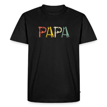 Papa Tool - Men's Premium Organic T-Shirt - black - Front - Nico (187cm)