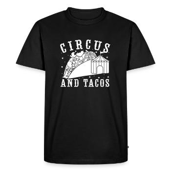 Artiste de cirque graphique et de cirque Tacos - T-shirt Premium bio Homme - noir - Devant - Nico (187cm)