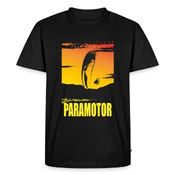 Paramoteur Sport Motor Parapente - T-shirt Premium bio Homme - noir - Devant - Nico (187cm)