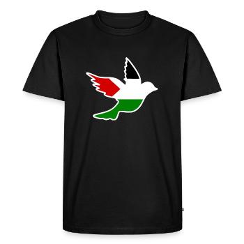 Free palestine - T-shirt Premium bio Homme - noir - Devant - Nico (187cm)