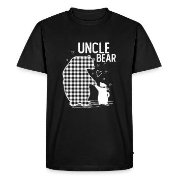 Oncle Ours - T-shirt Premium bio Homme - noir - Devant - Nico (187cm)