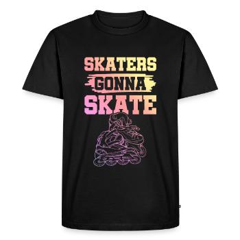 skate skating - Men's Premium Organic T-Shirt - black - Front - Nico (187cm)