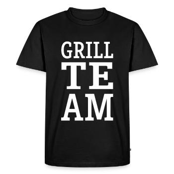 Grill Team - Men's Premium Organic T-Shirt - black - Front - Nico (187cm)