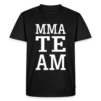 L’équipe MMA - T-shirt Premium bio Homme - noir - Devant - Nico (187cm)