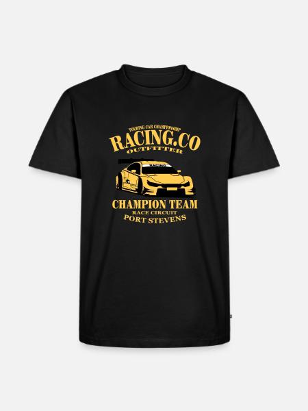 Touring-Car-Racing - Männer Premium Bio T-Shirt - Schwarz