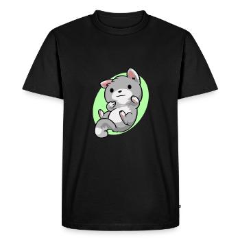 kitten - Men's Premium Organic T-Shirt - black - Front - Nico (187cm)