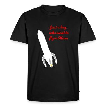 Mars Traveler - T-shirt Premium bio Homme - noir - Devant - Nico (187cm)
