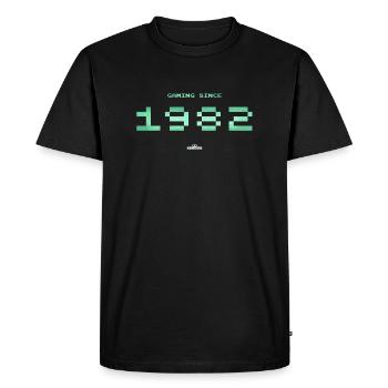 Un gameplay infini 1982 - T-shirt Premium bio Homme - noir - Devant - Nico (187cm)