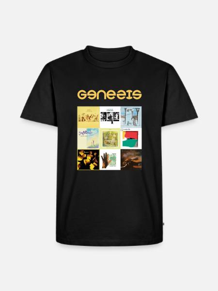 Genesis Compilation Various Album Covers - Men's Premium Organic T-Shirt - black