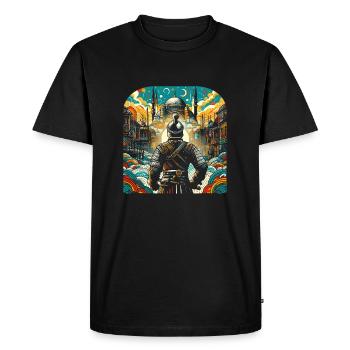 Guerrier ottoman - conquête d’Istanbul en 1453 - T-shirt Premium bio Homme - noir - Devant - Nico (187cm)