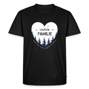 coolest family - Men's Premium Organic T-Shirt - black - Front - Nico (187cm)