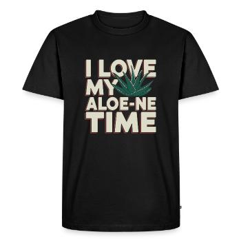 Perfect time for aloe vera fans - Men's Premium Organic T-Shirt - black - Front - Nico (187cm)