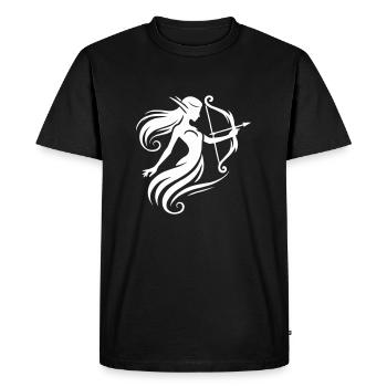 Elf Bow and Arrow - Men's Premium Organic T-Shirt - black - Front - Nico (187cm)