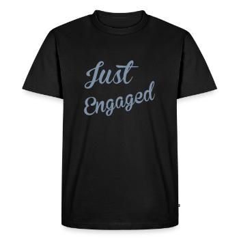 Just Engaged - Men's Premium Organic T-Shirt - black - Front - Nico (187cm)