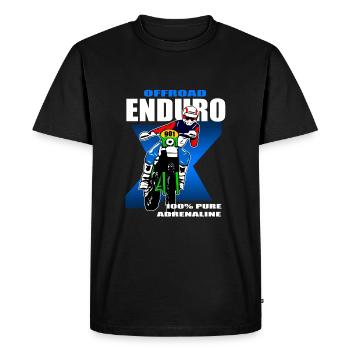Enduro Offroad - Men's Premium Organic T-Shirt - black - Front - Nico (187cm)