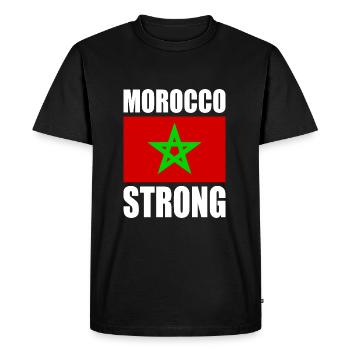 Maroc - T-shirt Premium bio Homme - noir - Devant - Nico (187cm)