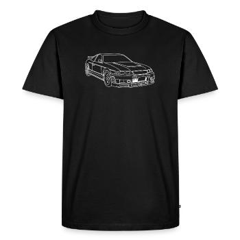 Skyline GT-R R33 - T-shirt Premium bio Homme - noir - Devant - Nico (187cm)