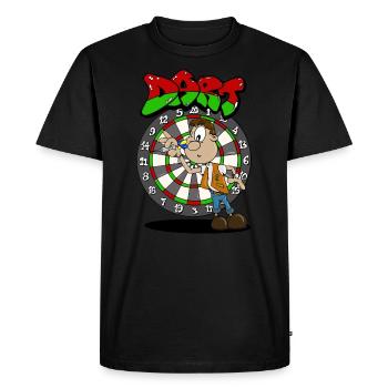 Double Triple Bullseye Fléchettes Fléchettes - T-shirt Premium bio Homme - noir - Devant - Nico (187cm)