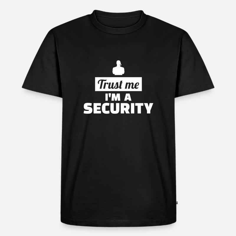 Security - Männer Premium Bio T-Shirt - Schwarz
