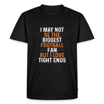 I love tight ends - Men's Premium Organic T-Shirt - black - Front - Nico (187cm)