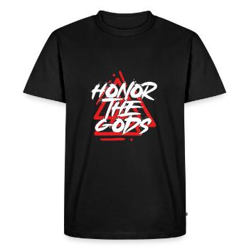 Honor The Viking Gods - Men's Premium Organic T-Shirt - black - Front - Nico (187cm)