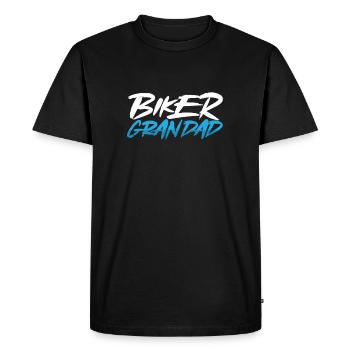 Motard opa - T-shirt Premium bio Homme - noir - Devant - Nico (187cm)