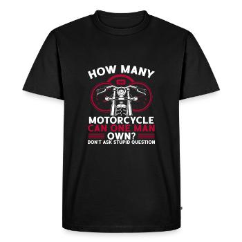 De nombreuses motos peuvent être possédées - T-shirt Premium bio Homme - noir - Devant - Nico (187cm)