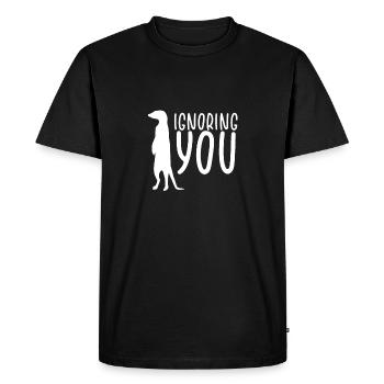 Les suricates vous ignorent - T-shirt Premium bio Homme - noir - Devant - Nico (187cm)