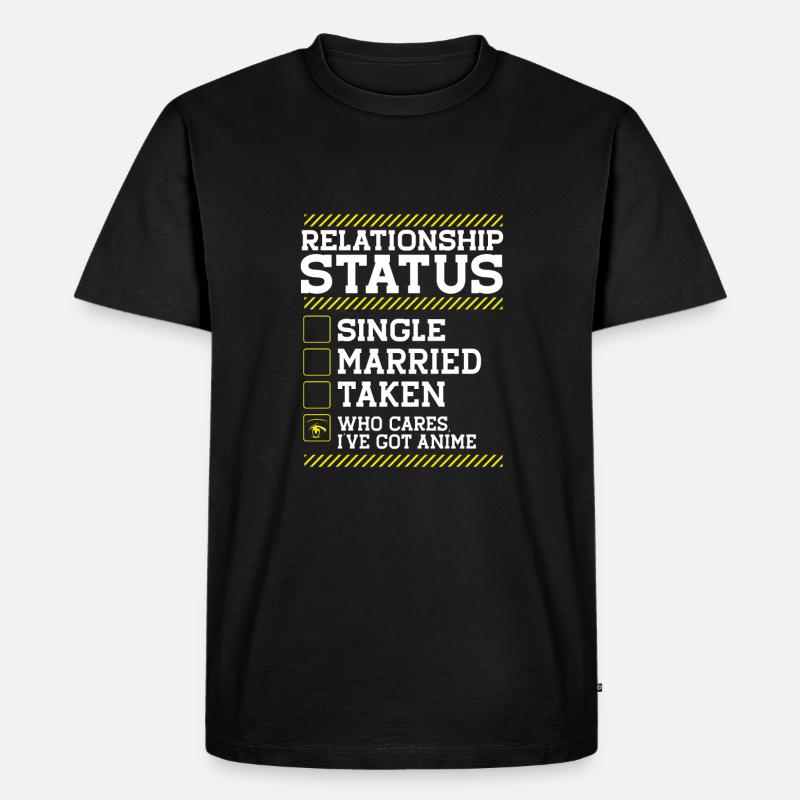 Statut de la relation - T-shirt Premium bio Homme - noir
