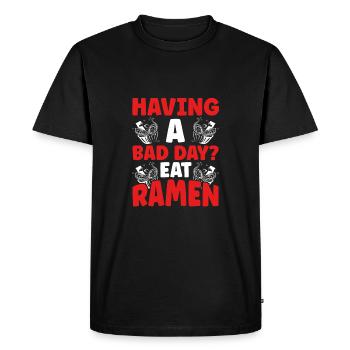 Mangez des nouilles Ramen - T-shirt Premium bio Homme - noir - Devant - Nico (187cm)