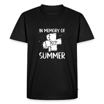 En mémoire de l’été - T-shirt Premium bio Homme - noir - Devant - Nico (187cm)