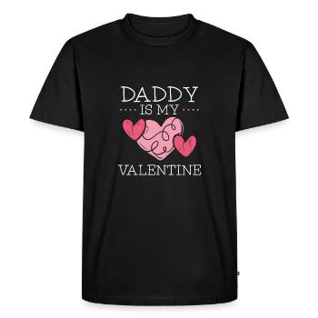Dad is my Valentine's Day - Men's Premium Organic T-Shirt - black - Front - Nico (187cm)