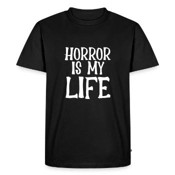 La terreur est ma vie - T-shirt Premium bio Homme - noir - Devant - Nico (187cm)