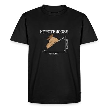 Angle d’orignal hypoténuse - T-shirt Premium bio Homme - noir - Devant - Nico (187cm)