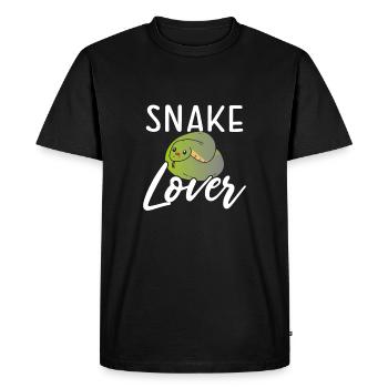 Bel amoureux des serpents - T-shirt Premium bio Homme - noir - Devant - Nico (187cm)