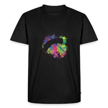 Summer Paragliding - Men's Premium Organic T-Shirt - black - Front - Nico (187cm)