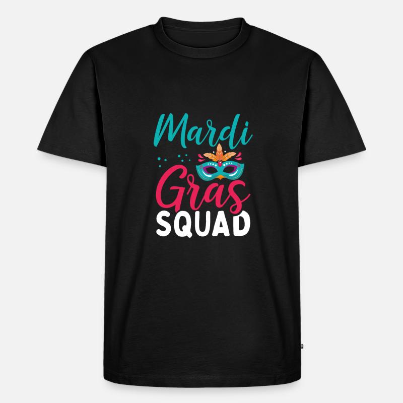 Karnevalstruppe - Männer Premium Bio T-Shirt - Schwarz