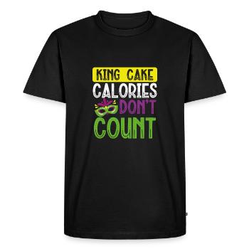 Les calories du gâteau des rois ne comptent pas - T-shirt Premium bio Homme - noir - Devant - Nico (187cm)