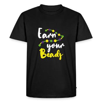 Gagnez vos perles - T-shirt Premium bio Homme - noir - Devant - Nico (187cm)