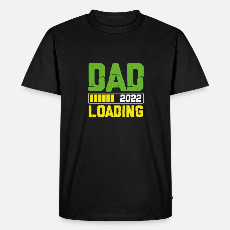 Dad 2022 Wird Geladen - Männer Premium Bio T-Shirt - Schwarz