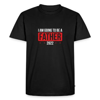 Je serai père en 2022 - T-shirt Premium bio Homme - noir - Devant - Nico (187cm)