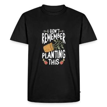 I can't remember that - Men's Premium Organic T-Shirt - black - Front - Nico (187cm)