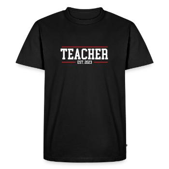 Enseignants 2023 - T-shirt Premium bio Homme - noir - Devant - Nico (187cm)