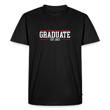 Clôture 2023 - T-shirt Premium bio Homme - noir - Devant - Nico (187cm)