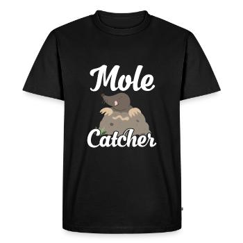 Chasseur de taupes - T-shirt Premium bio Homme - noir - Devant - Nico (187cm)